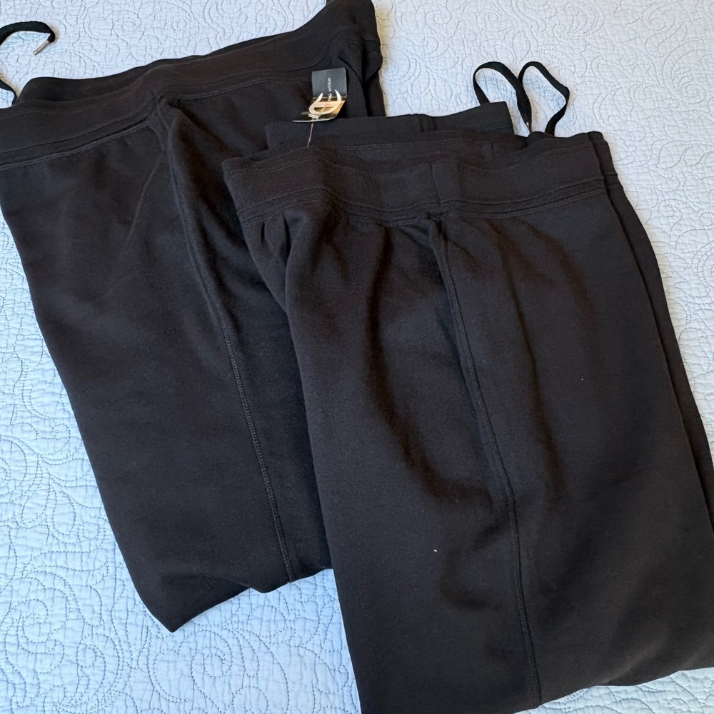 Champion Elite Womens Black Sweatpants Lot of 2 XL Average 747441 Cotton Blend
